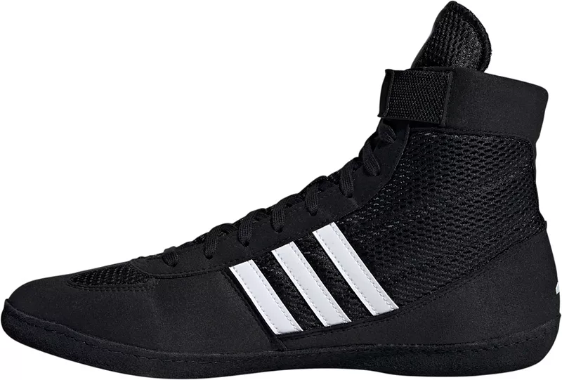Мужские борцовские кроссовки adidas Combat Speed ​​IV Outer Circle Sports, черный/белый — фото 2