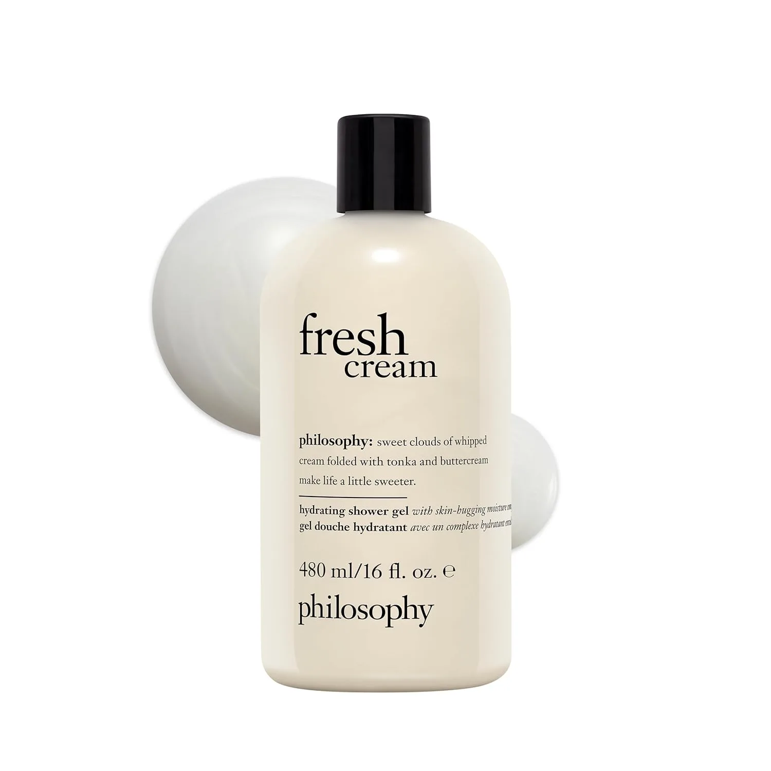 Гель для душа Philosophy Fresh Cream с нотами ванили, взбитых сливок и бобов тонка. 473 мл (1 шт.), White