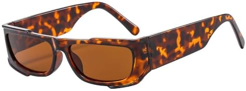 

Прямоугольные солнцезащитные очки 2026 года, модные, винтажные, с градиентными оттенками, конфетные цвета, трендовые, популярные, с защитой от УФ-излучения UV400 MTZJH, Leopard