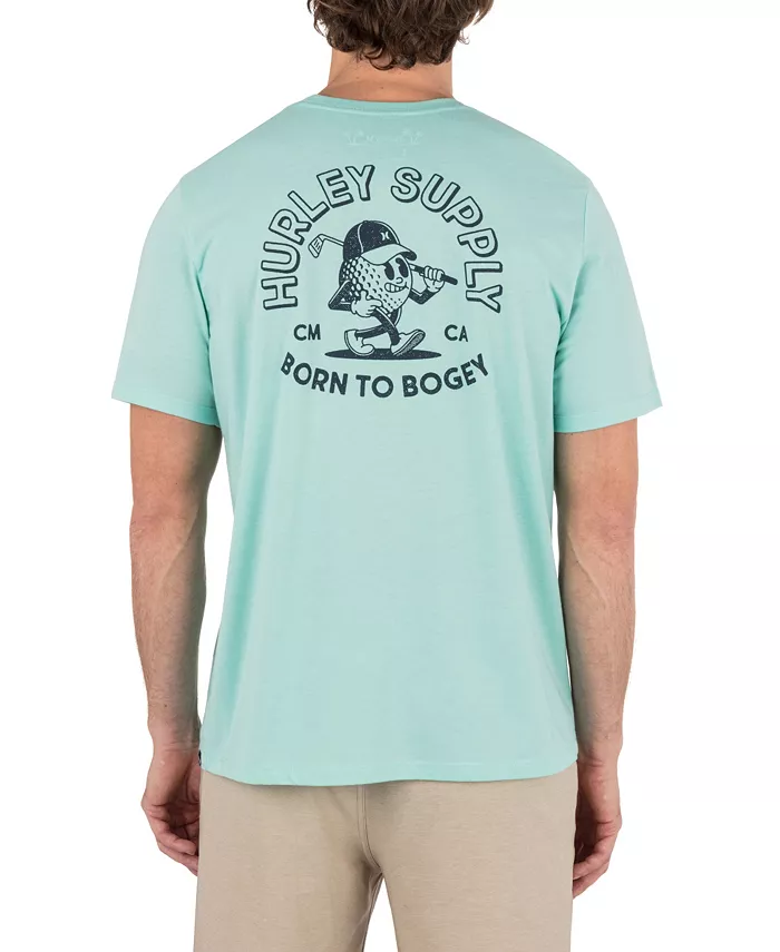 

Мужская футболка с коротким рукавом Born To Bogey Hurley, зеленый