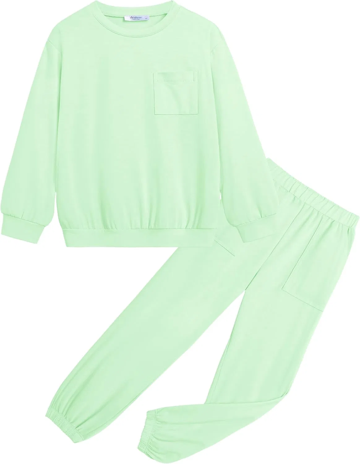 Детский спортивный костюм из 2 предметов, Arshiner, Light Green