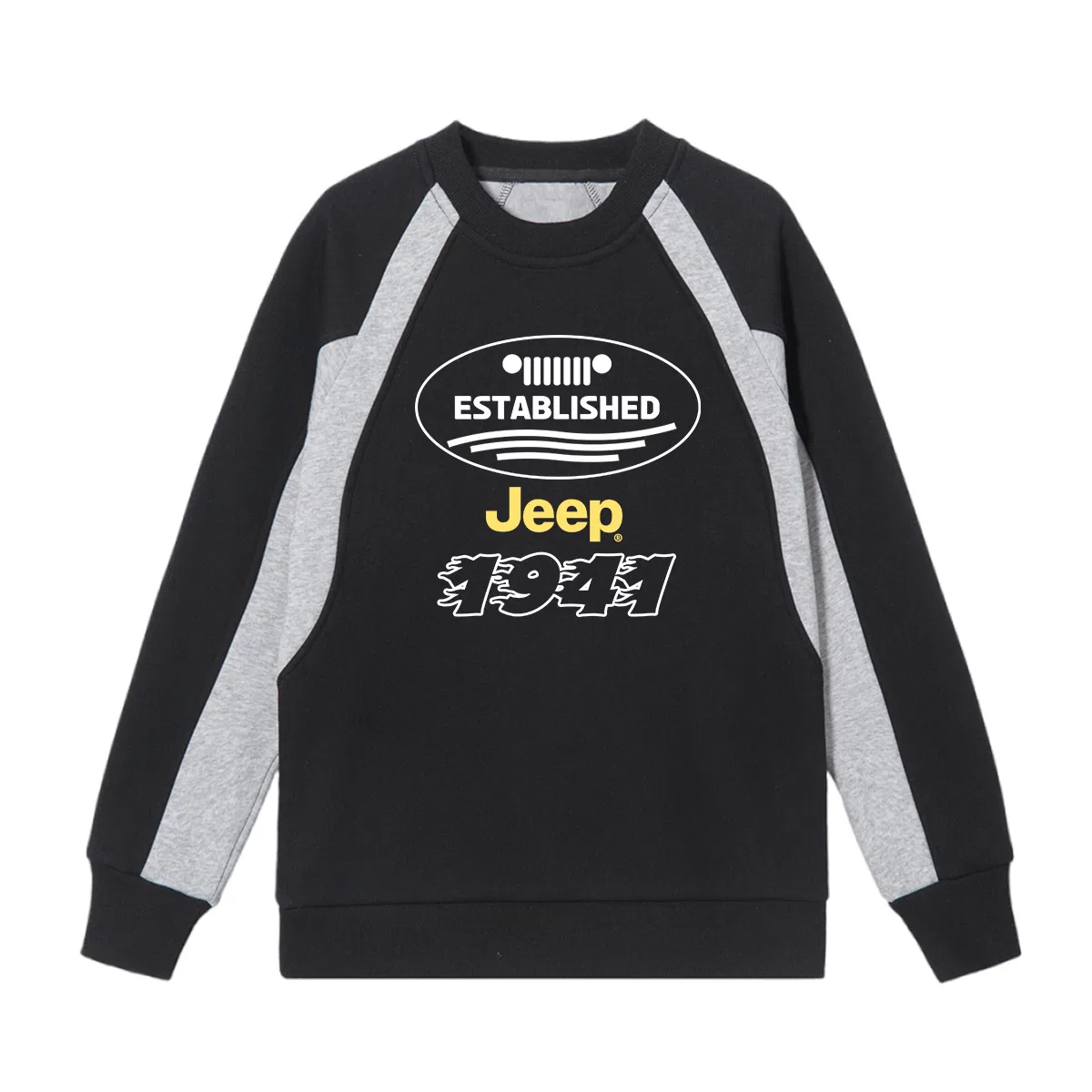 Свитшот детский Grade School с круглым вырезом Moderate Jeep, Heather Gray — фото 3