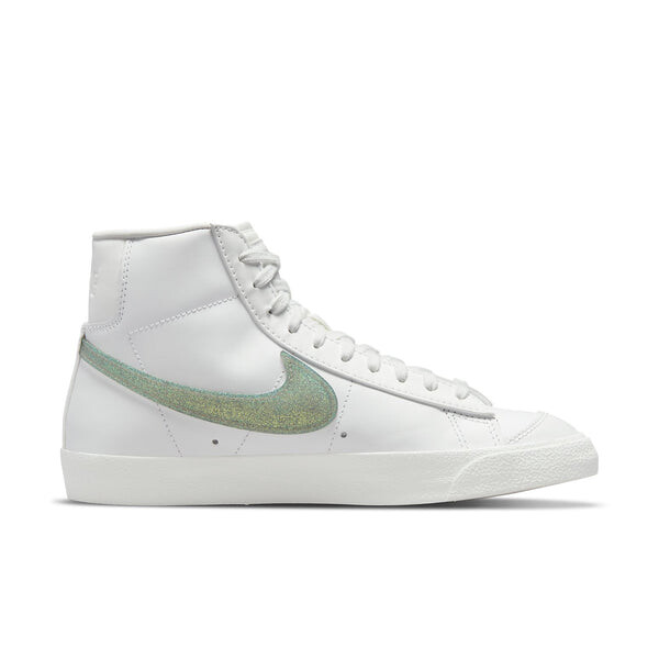 Кроссовки blazer mid '77 essential 'glitter swoosh - dusty sage' Nike, белый — фото 2