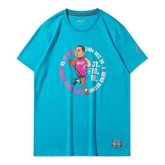

Футболка с рисунком из мультфильма «Путь Уэйда» Li-Ning, синий