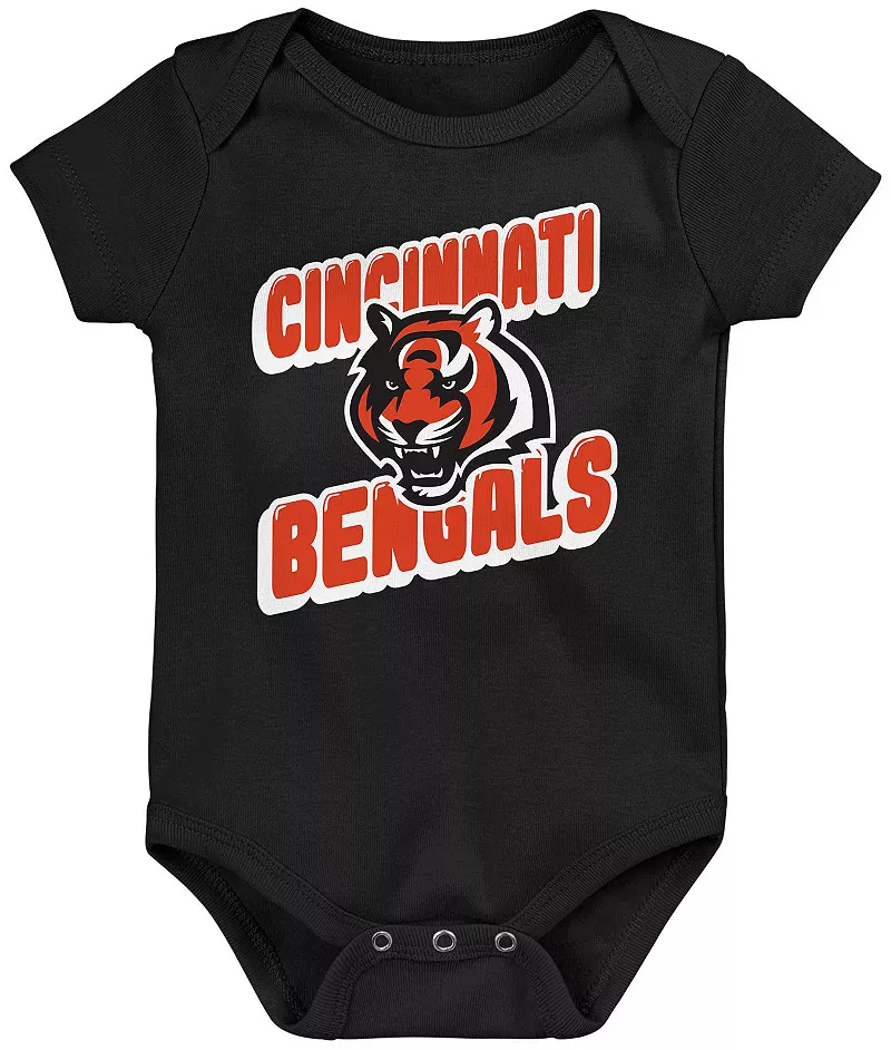 

Комплект одежды команды NFL Infant Cincinnati Bengals Comics Team, цветной комплект из 3 комбинезонов NFL Team Apparel