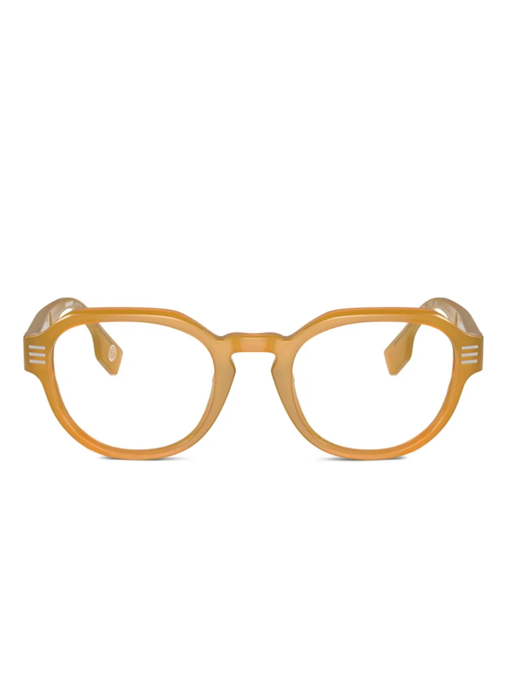 

Очки в геометричной оправе Burberry Eyewear, коричневый