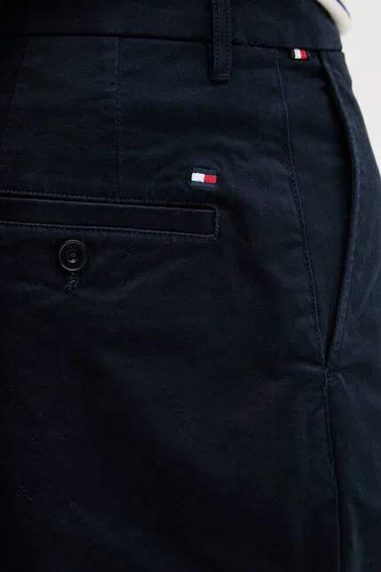 Шорты хлопковые с эластаном chino Tommy Hilfiger, синий — фото 4