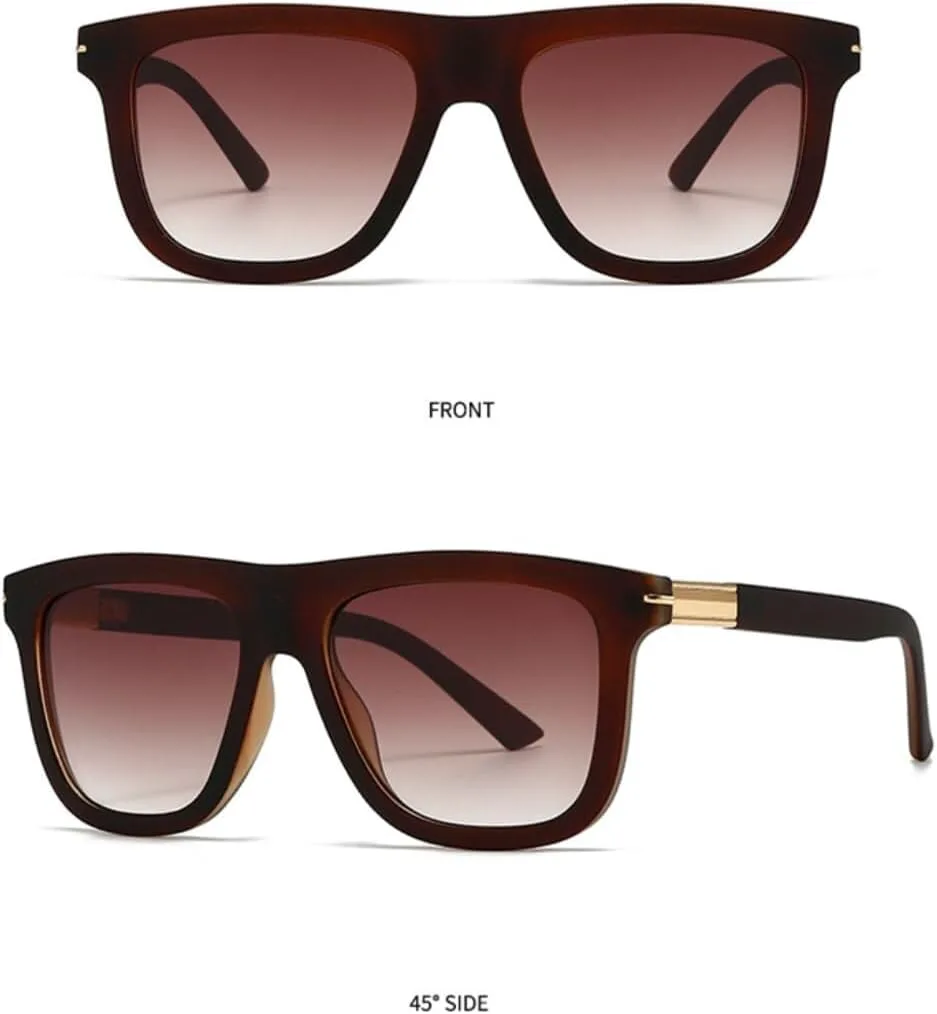 

Солнцезащитные очки для мужчин и женщин - защита UV400 - круглая оправа с градиентными линзами для занятий спортом на открытом воздухе и вождения LXLHWN, Tyj266-3