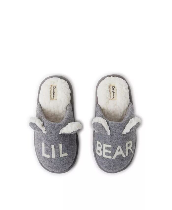 

Тапочки Casey Lil Bear Family для мальчиков Dearfoams, серый