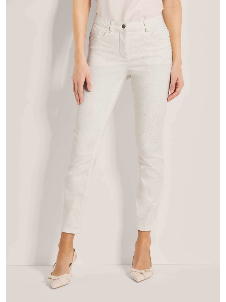 

MADELEINE Узкие брюки с принтом по всей поверхности, цвет кремовый/капучино