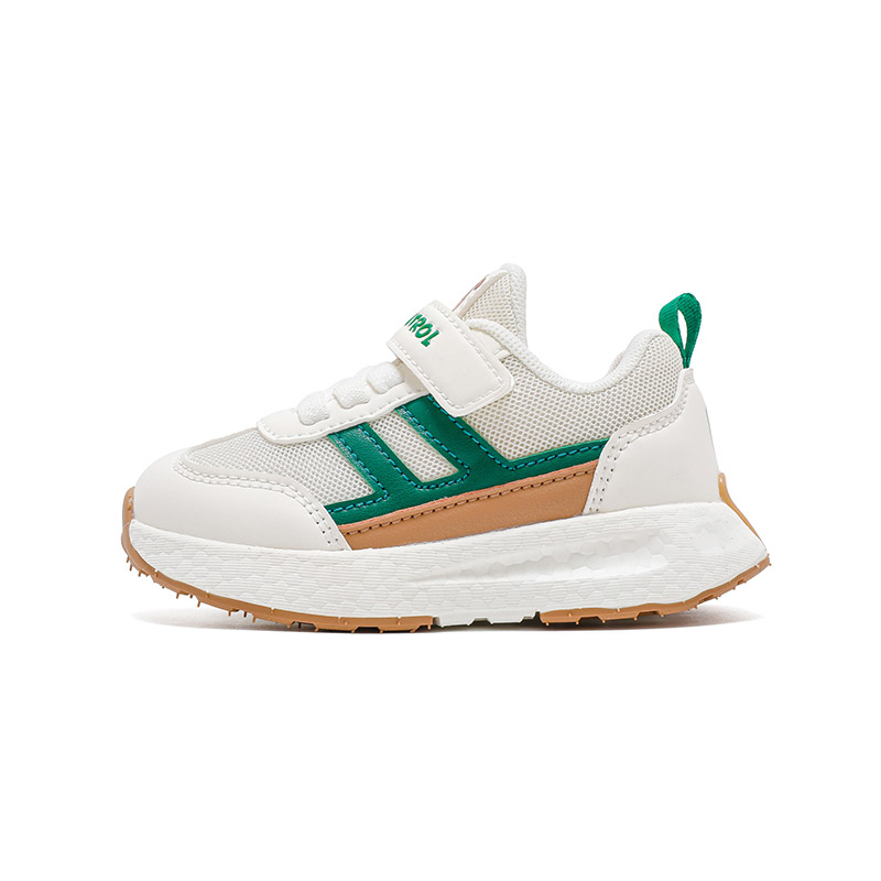 

Низкие детские повседневные кроссовки для детей от 3 до 7 лет PAW PATROL, бежевый/зеленый