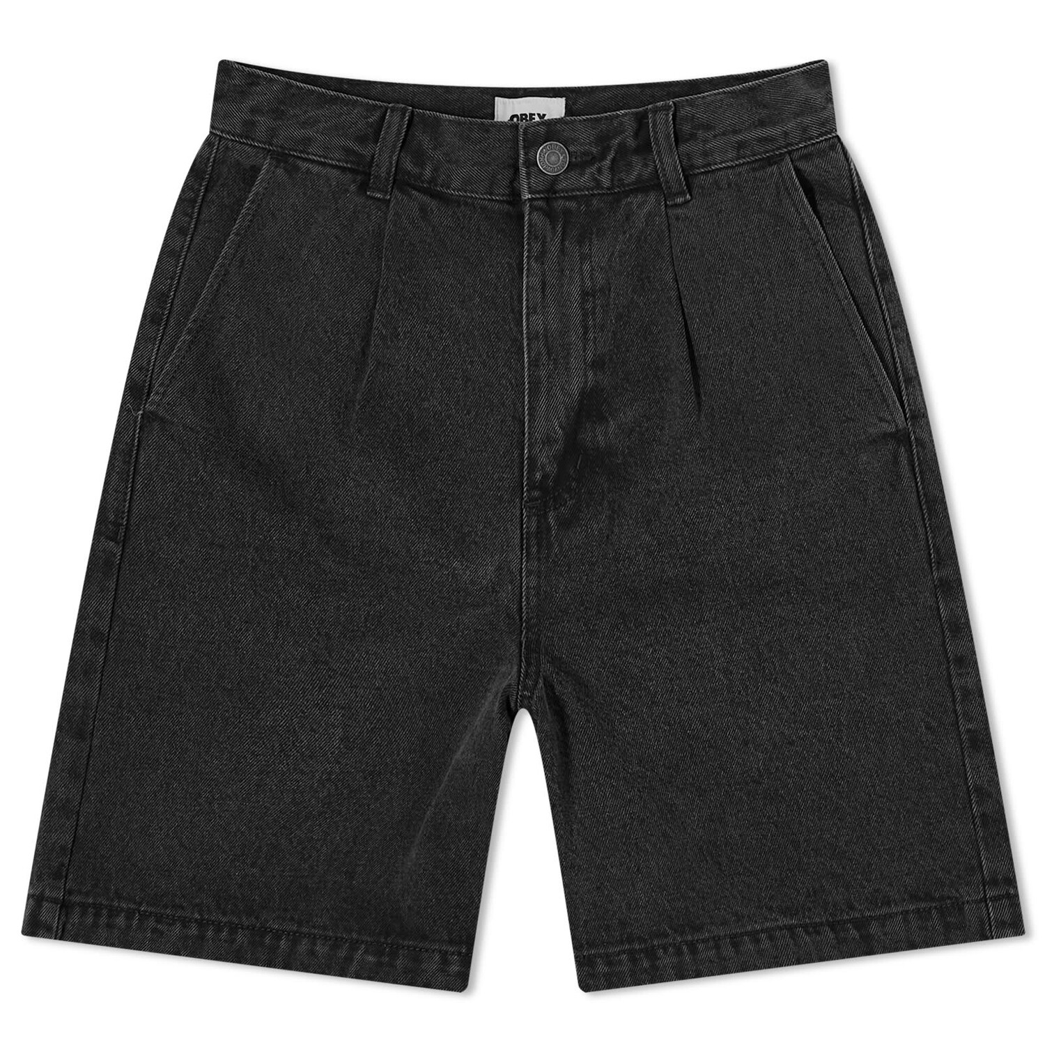 

Шорты Obey Eli Pleated Short, цвет Faded Black