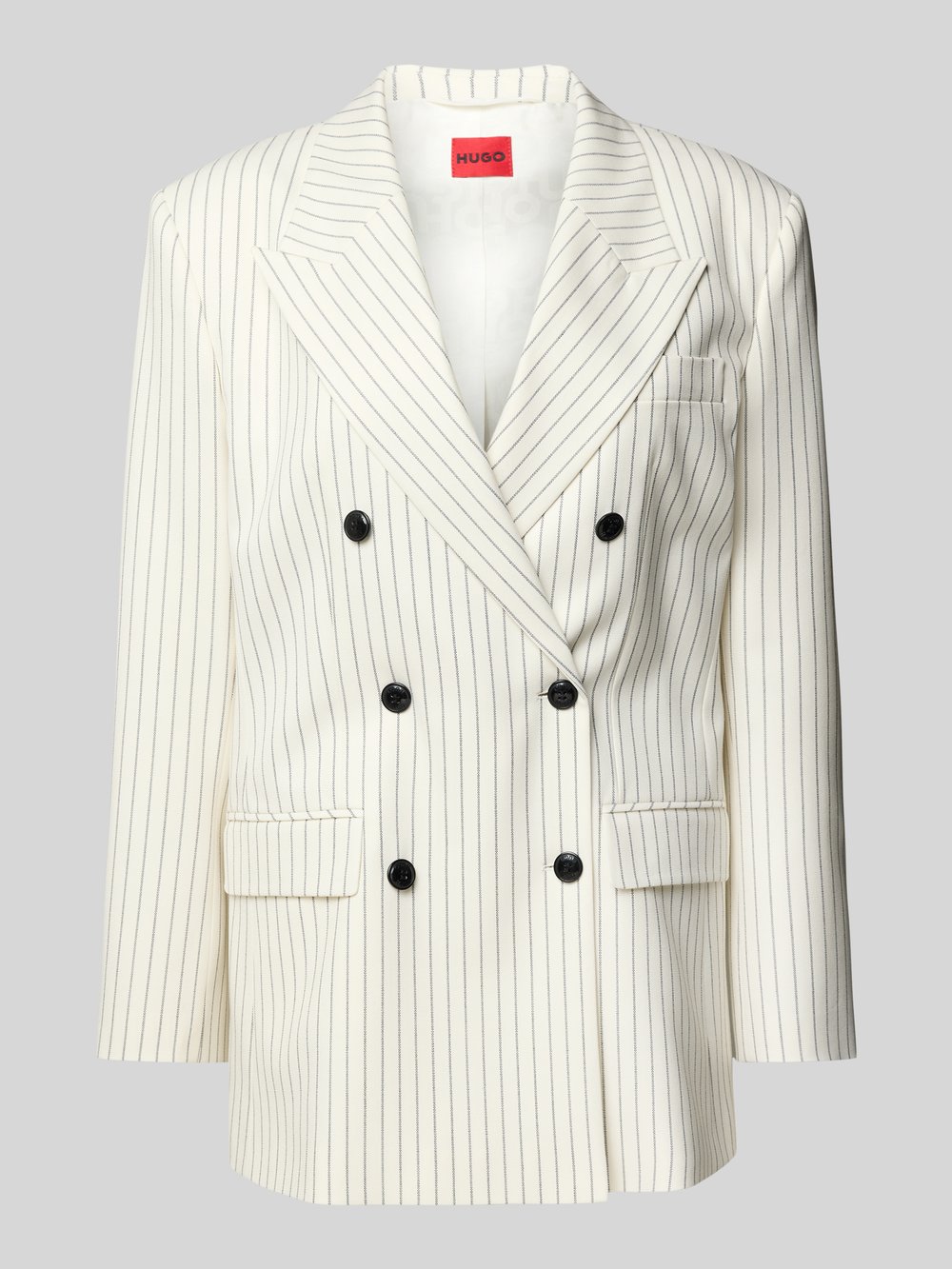 

Блейзер с воротником-лацканом модель «Амелора» HUGO, кремовый