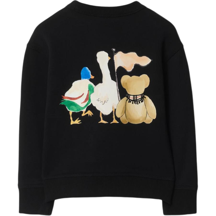 Burberry Черная детская толстовка Kids' — фото 3
