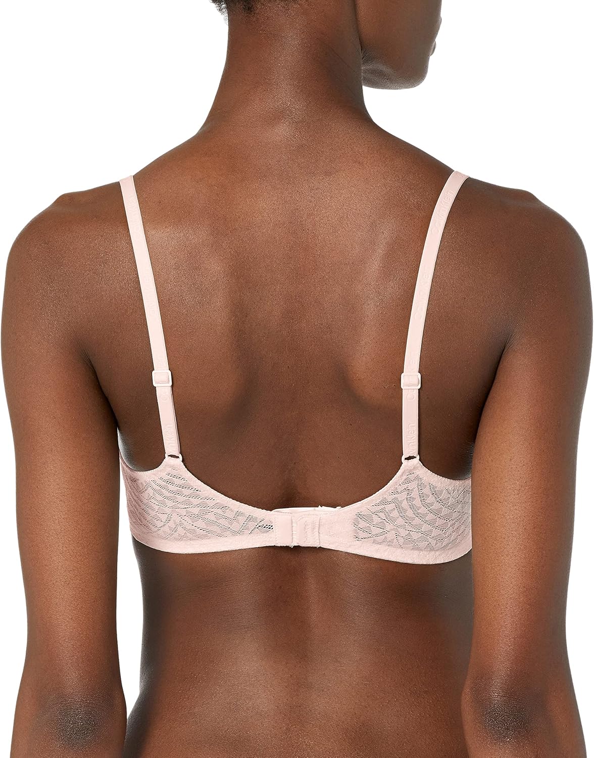 Женский бюстгальтер Calvin Klein Perfectly Fit Geo Lace с легкой подкладкой и глубоким вырезом, Nymph'S Thigh — фото 2