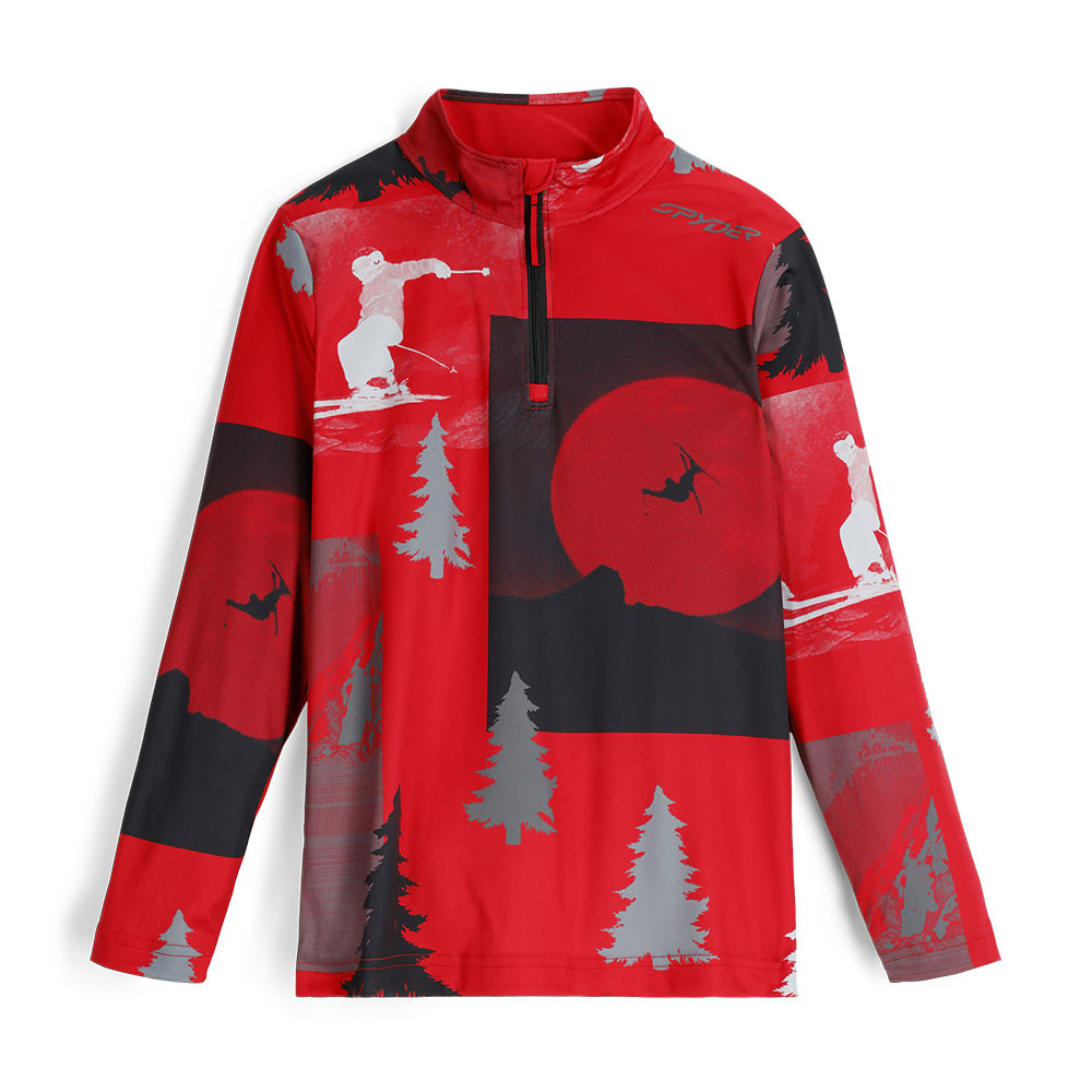 

Куртка-полупильник Spyder Jacobs с молнией до середины груди (для мальчиков), Spyder Red