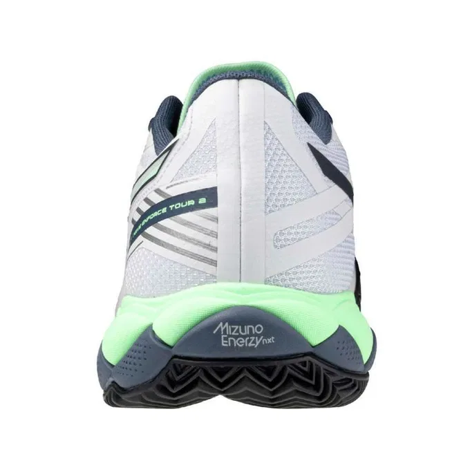 Теннисные кроссовки «Wave Enforce Tour 2 OC» от Mizuno, White X Mint (37) — фото 3