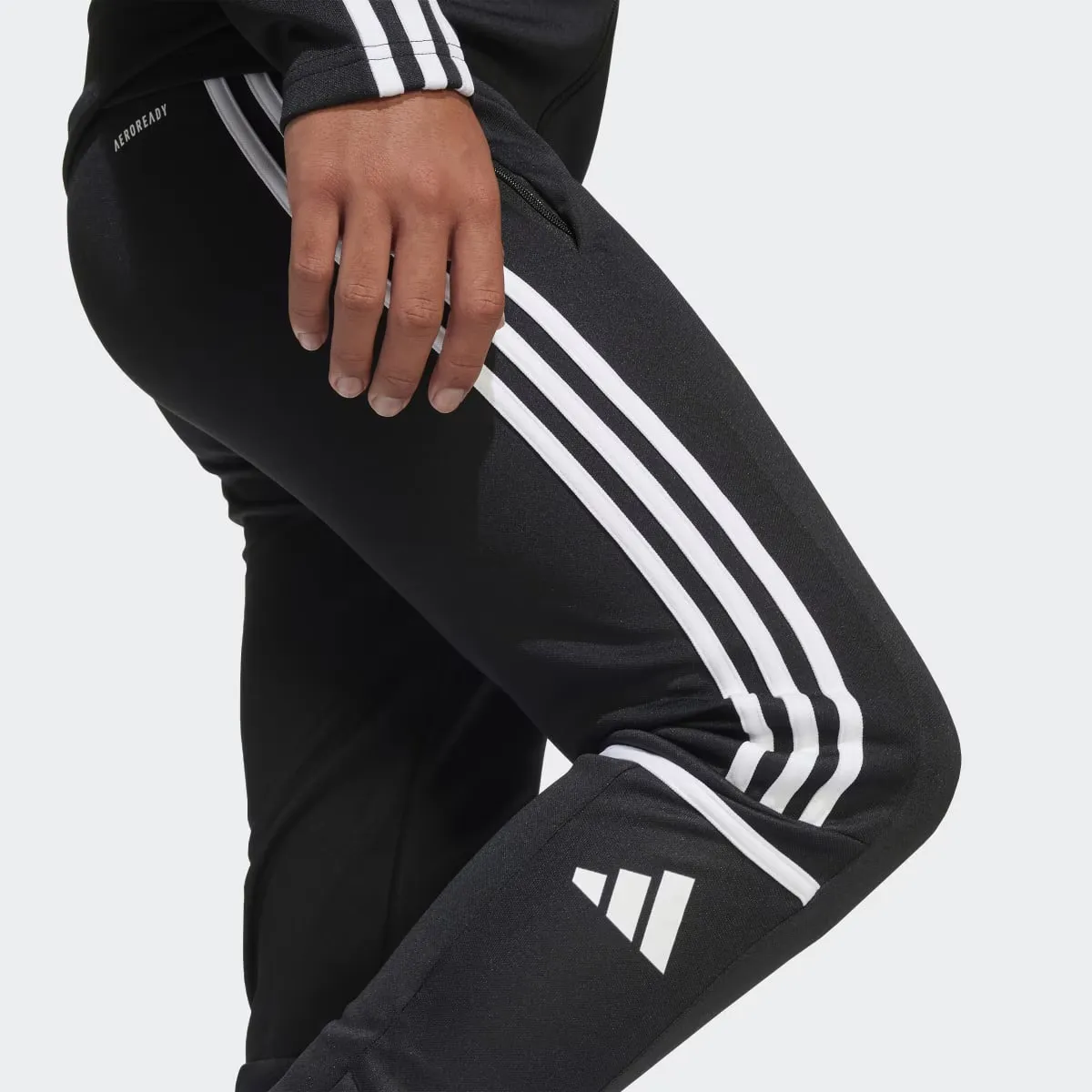 Squadra 25 Детские тренировочные брюки Adidas, чёрный — фото 3
