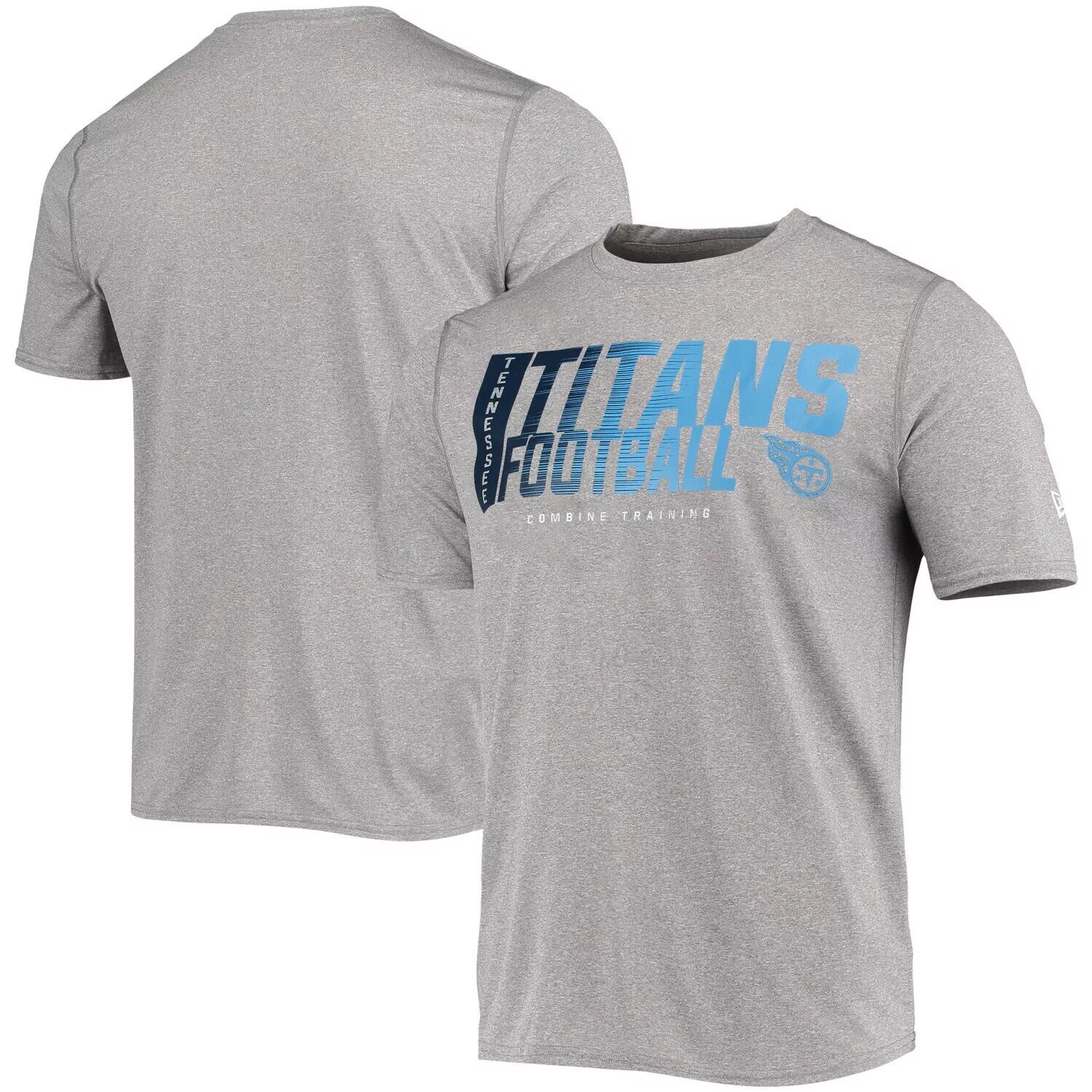 

Мужская серая футболка Tennessee Titans с аутентичной игрой New Era, Серый, Мужская серая футболка Tennessee Titans с аутентичной игрой New Era