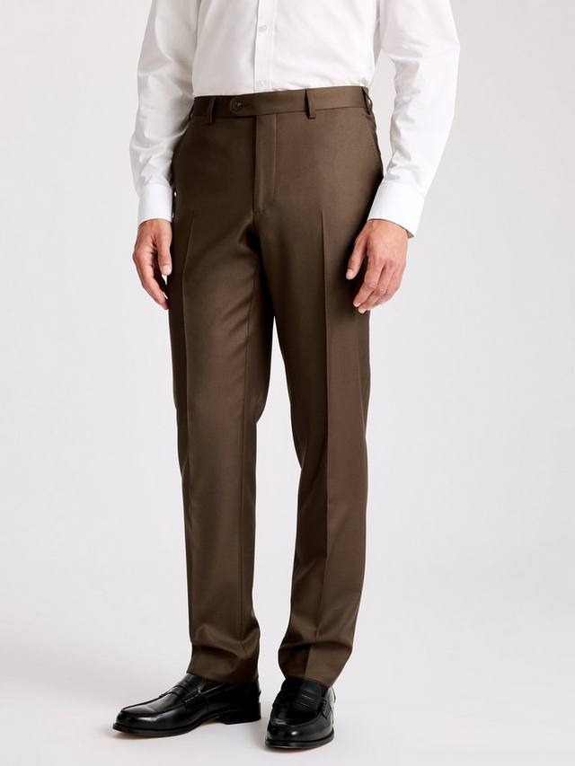 

Классические шерстяные брюки Tailored Fit Moss, Brown