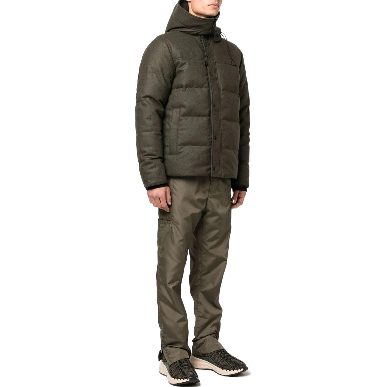 Пальто-пуховик с капюшоном Macmillan Canada Goose, оливково-зеленый — фото 4
