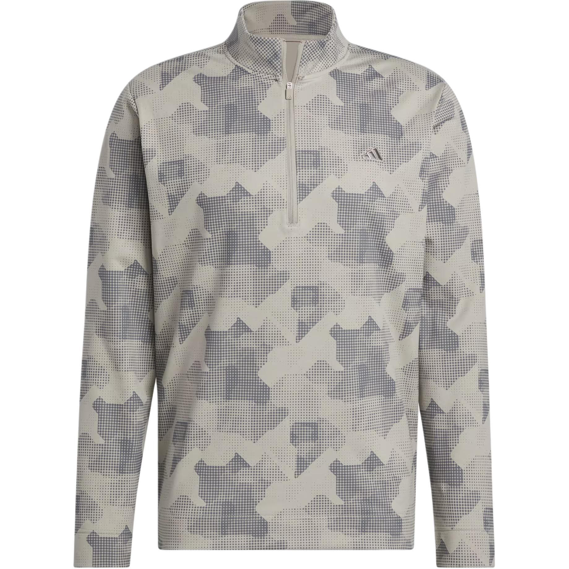 

AdiClub Go To Printed Quarter Zip Pullover Adidas, Taupe