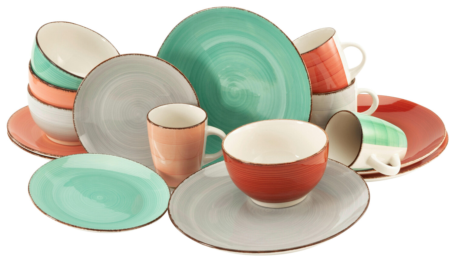

Комбинированный сервиз bella casa 16 предметов Creatable, мультиколор