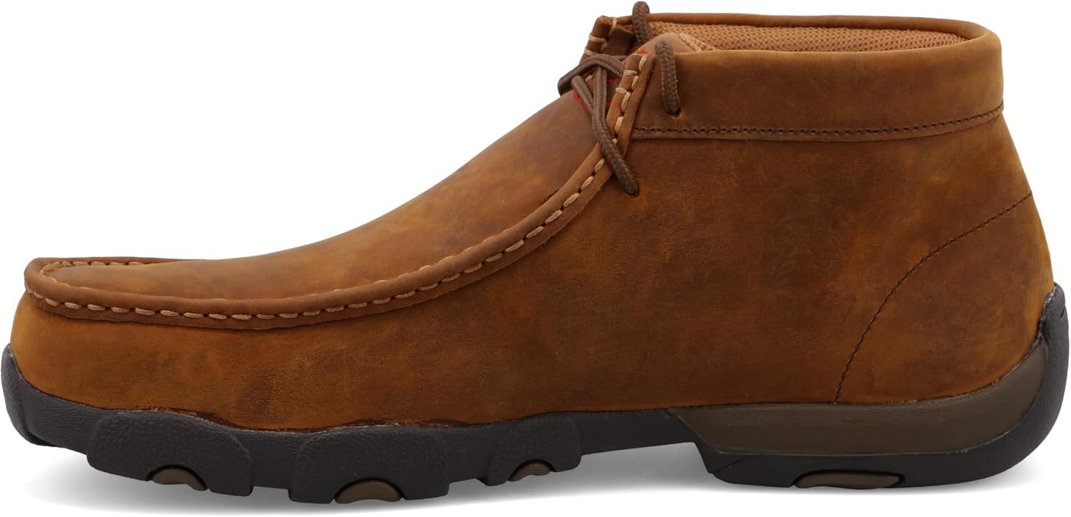 Мужские мокасины Twisted X Chukka Driving Moc, с мокасиновым носком и подошвой CellSole, Peanut — фото 2