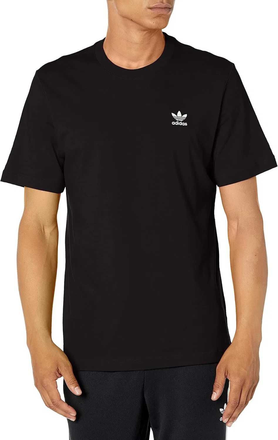Футболка Adidas Originals Men's Essentials Trefoil, черно-белый