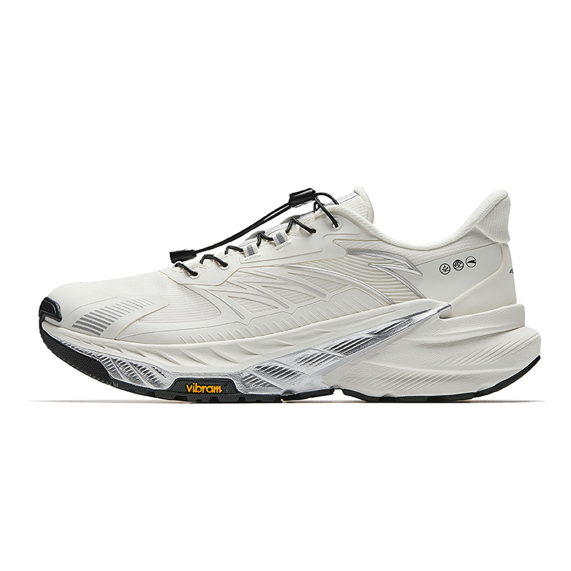 

ANTA Кроссовки для бега из коллекции Running Collection. Амортизирующие, износостойкие, низкие, повседневные, мужские, белые, серебристые