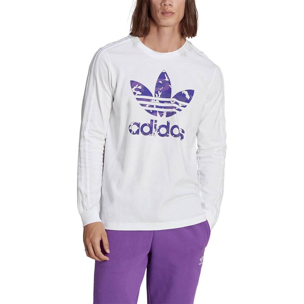 

Футболка с длинным рукавом adidas Originals Graphics Camo Stripe, белый