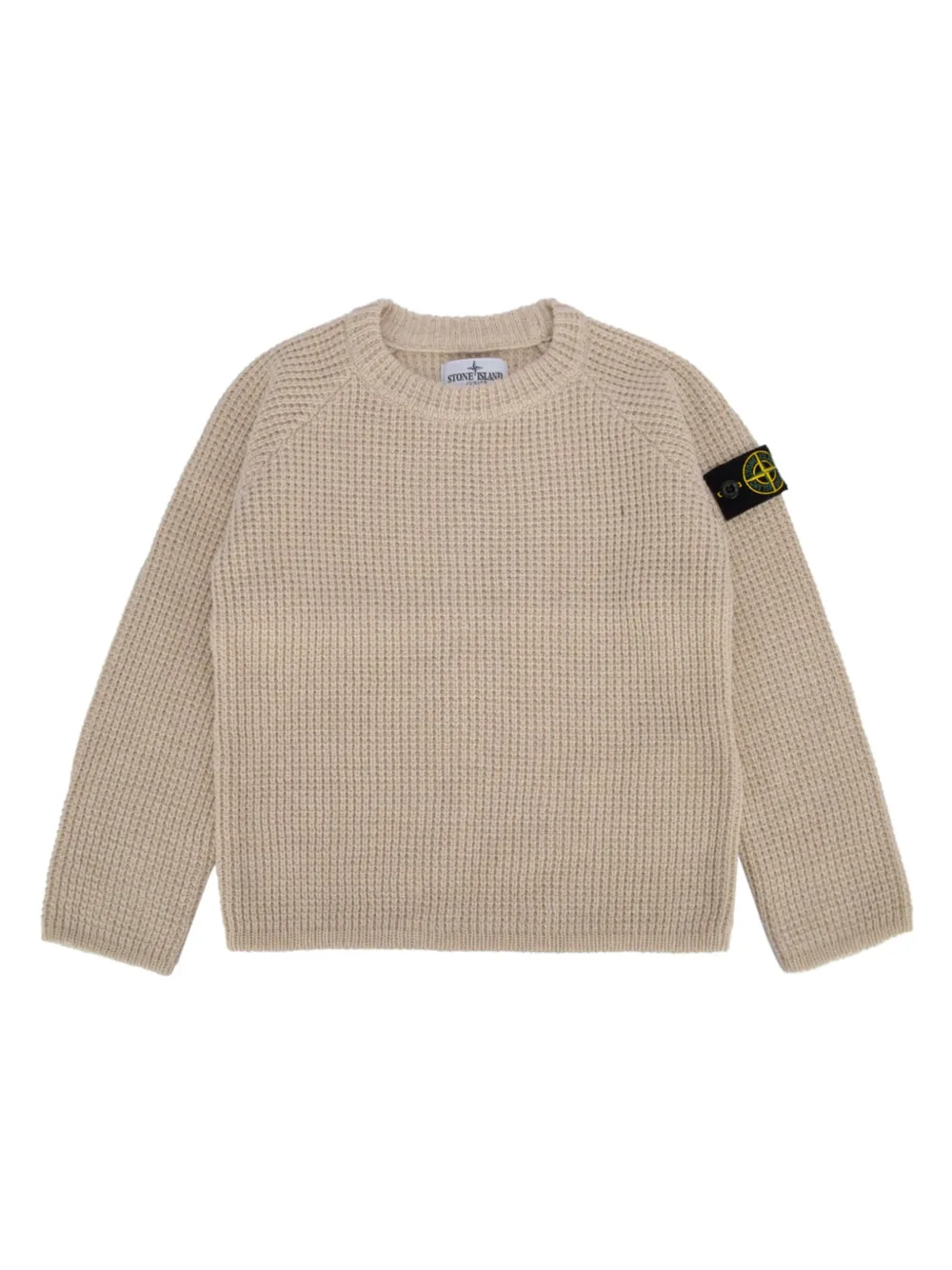 

Свитер с нашивкой Compass Stone Island Junior, нейтральный