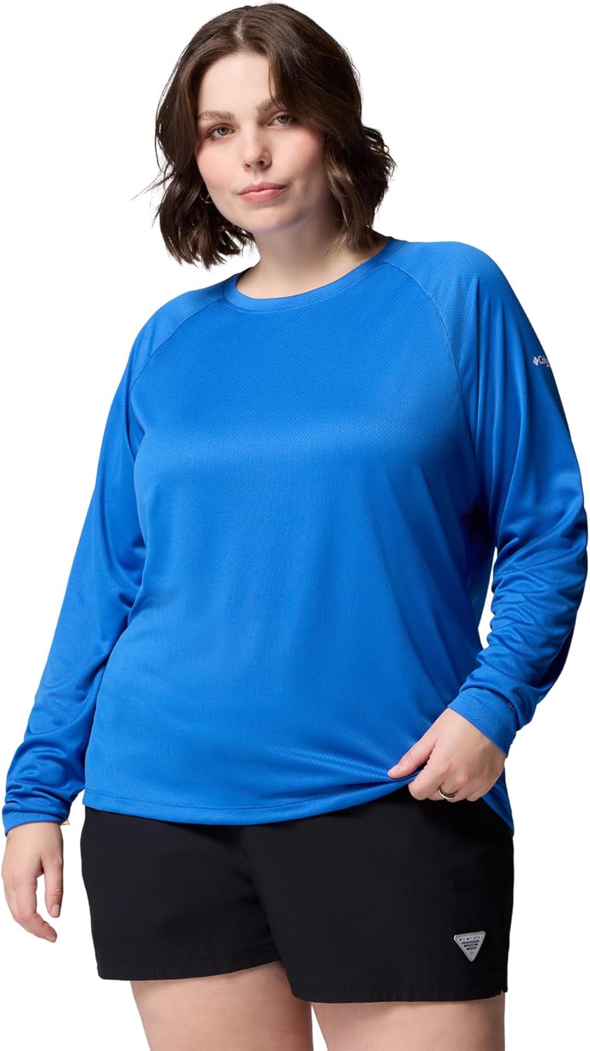 

Женская футболка Columbia PFG Solar Stream с длинным рукавом, Vivid Blue, Синий, Женская футболка Columbia PFG Solar Stream с длинным рукавом, Vivid Blue