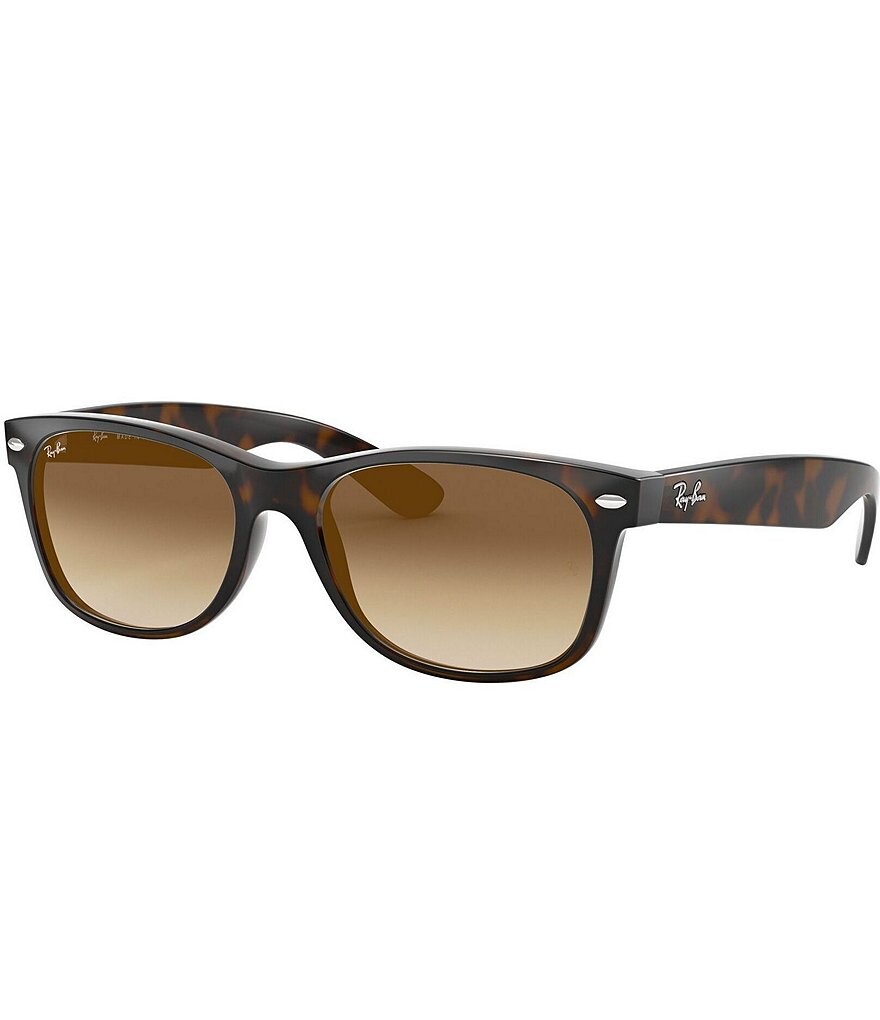 

Мужские солнцезащитные очки Ray-Ban Wayfarer с цветными блоками, коричневый