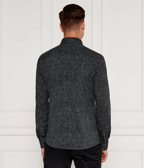 Рубашка P-ROAN-kent-C1-233 slim fit Boss, черный — фото 3