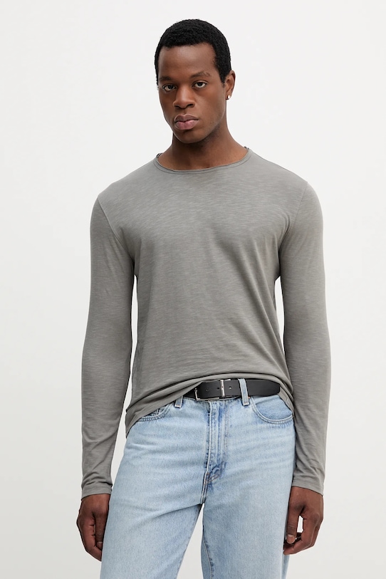 

Хлопковый лонгслив United Colors Of Benetton, серый