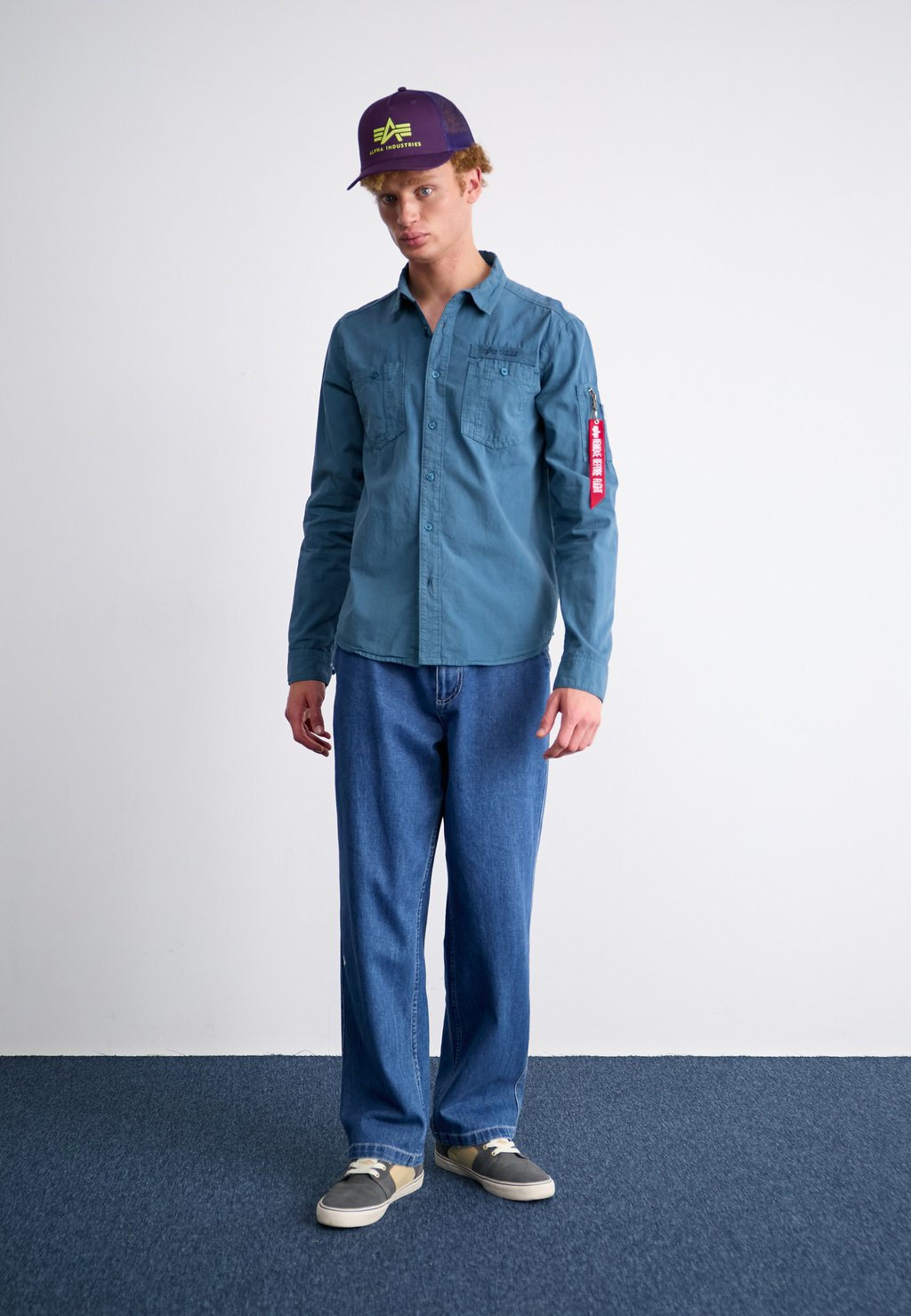 

Рубашка AIR FORCE Alpha Industries, синий