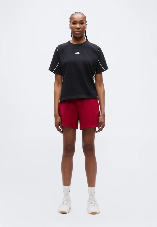 Футболка стадионная, базовая футболка Adidas Sportswear, Black/Off White — фото 2
