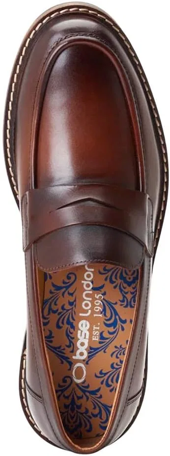 Лоферы кожаные Base London Ivey, Burnt Tan — фото 4