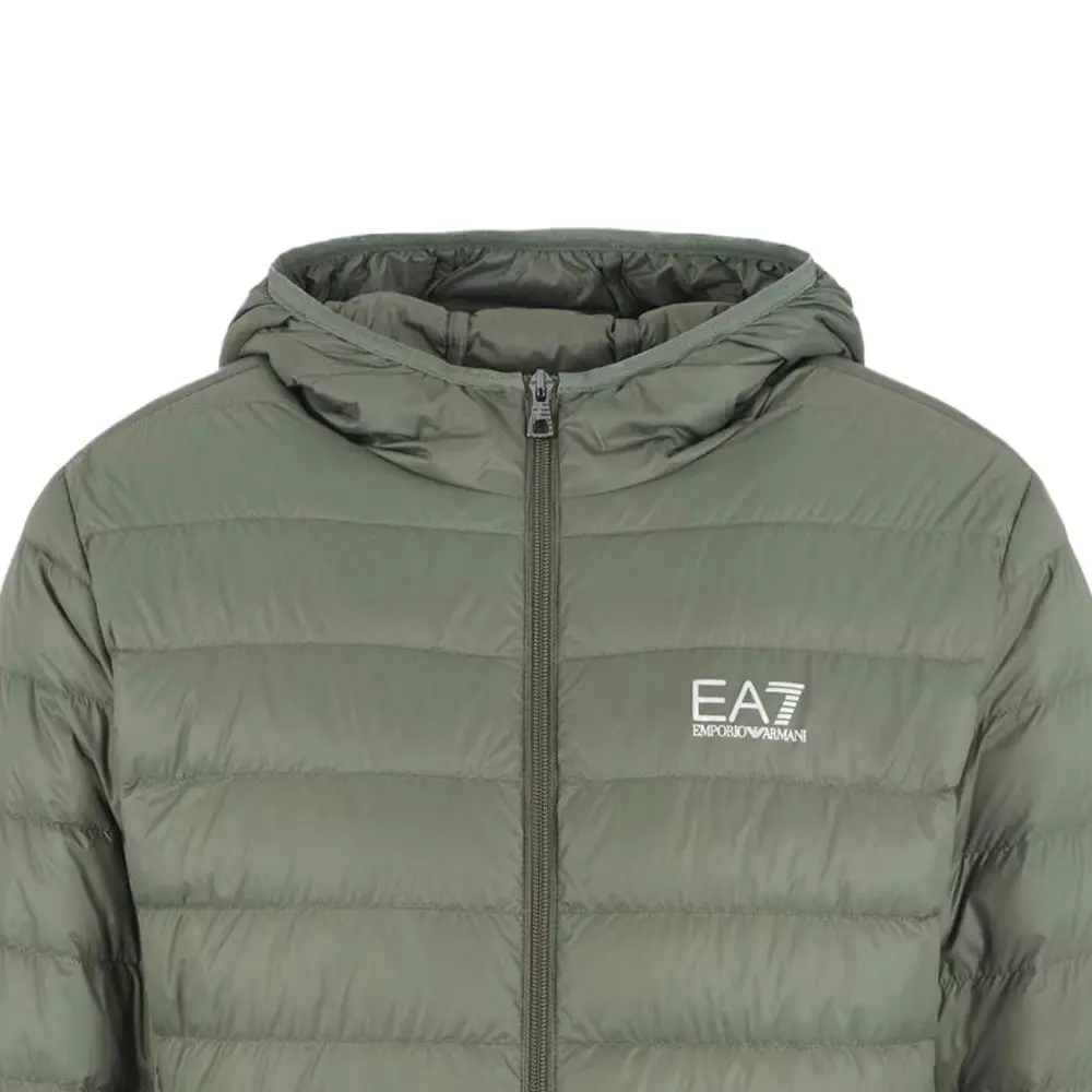 EMPORIO ARMANI Куртка пуховая EA7 мужская зеленая, Green — фото 3
