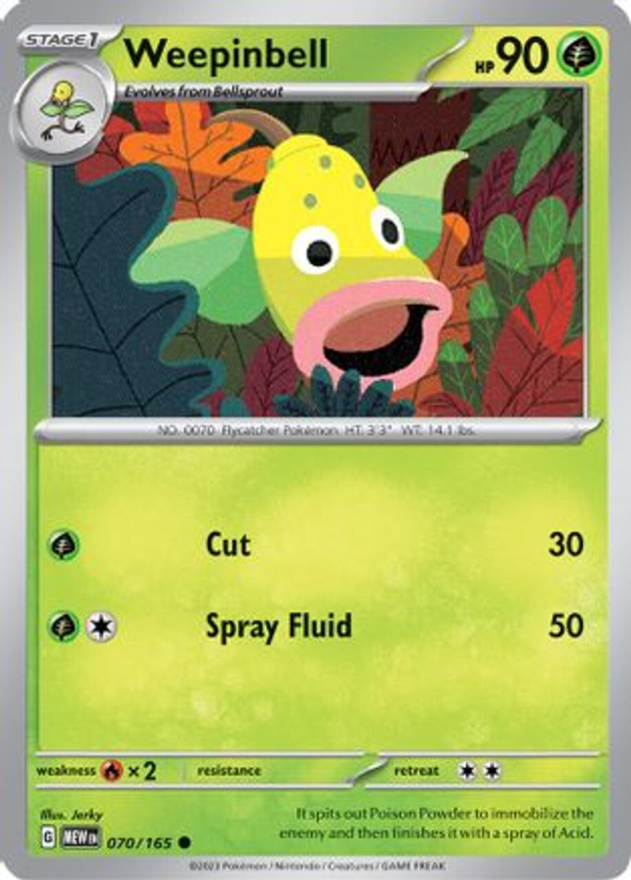 

Карточная игра Weepinbell 70 - SV Scarlet and Violet 151 Reverse Holofoil