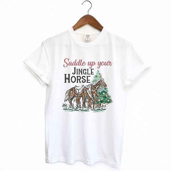 

Футболка Saddle your jingle horse garment dyed Simply Sage Market, White, Белый, Футболка Saddle your jingle horse garment dyed Simply Sage Market, White