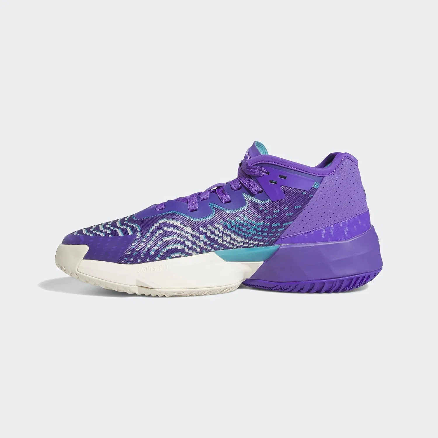 Кроссовки Adidas Herren Don Issue 4, Purple Rush Off White Clear Aqua — фото 2
