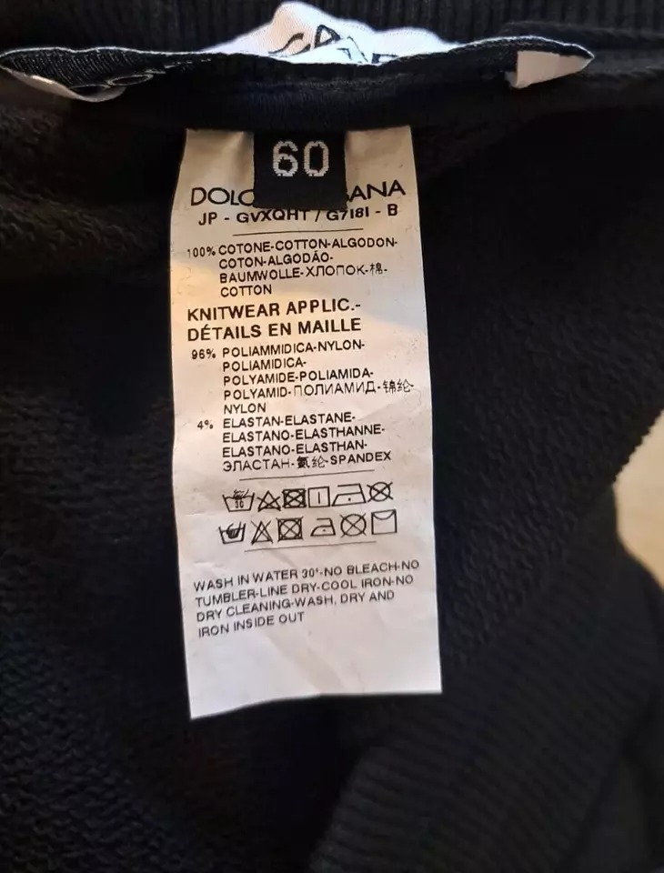 Черные хлопковые спортивные штаны для мужчин Jogger Dolce & Gabbana — фото 4