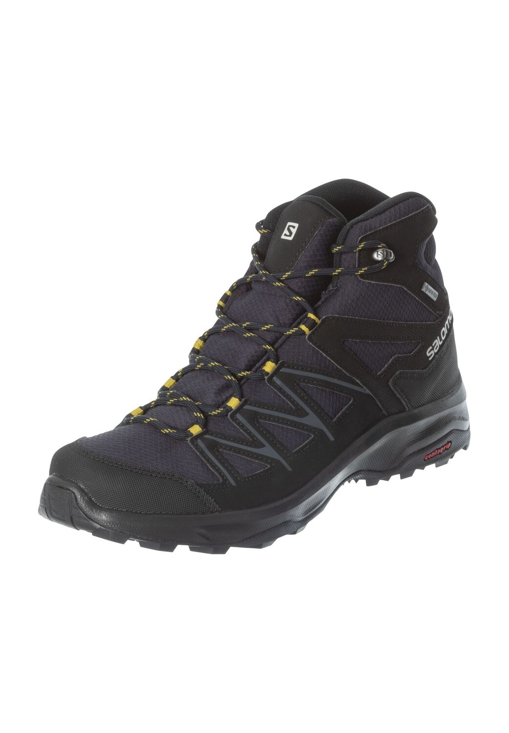 

Мужские походные ботинки Daintree Mid GTX, водонепроницаемые, дышащие salomon, цвет Night Sky Black