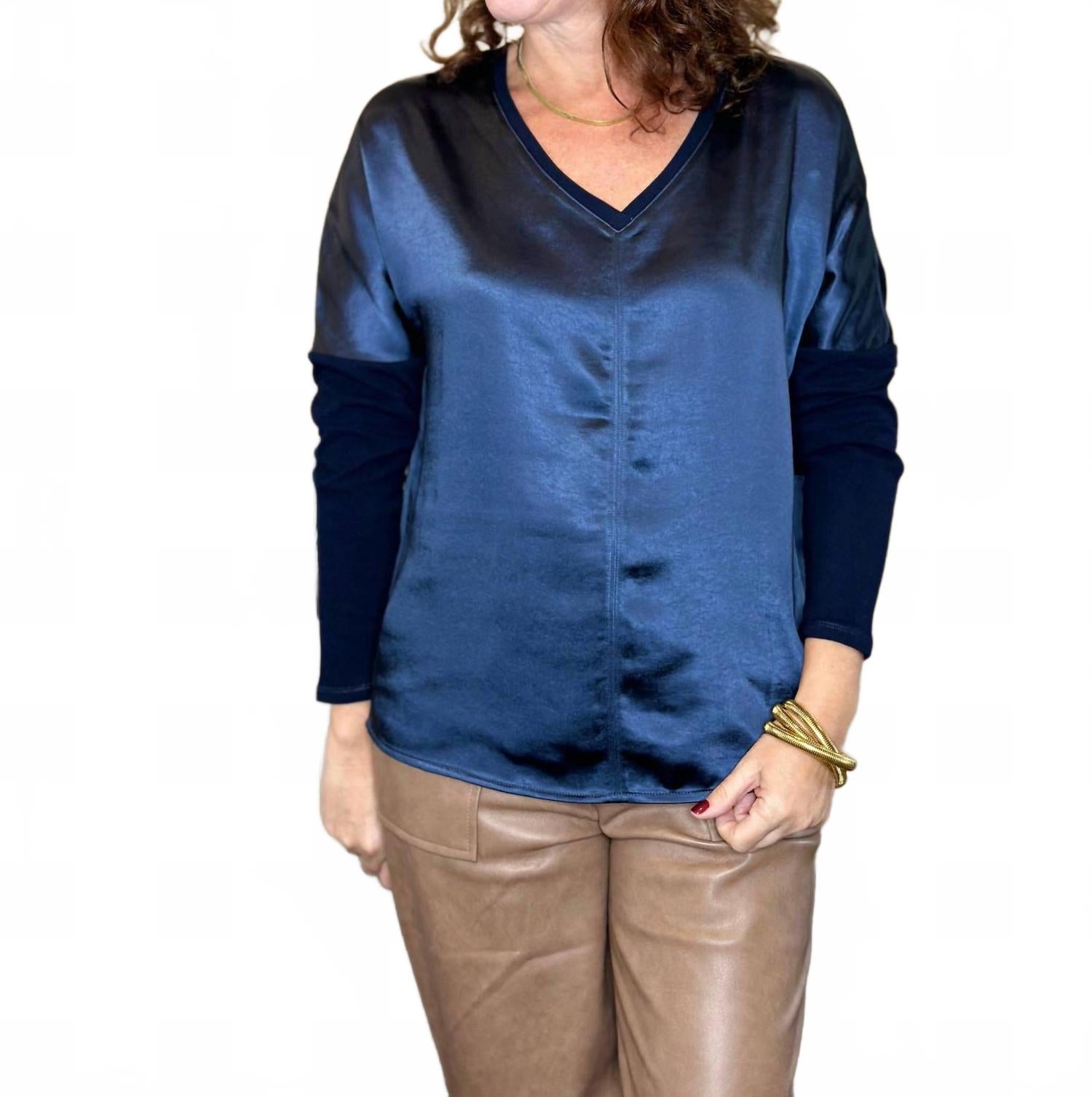 

Топ Cyndy в темно-синем цвете Midnight Navy MELISSA NEPTON