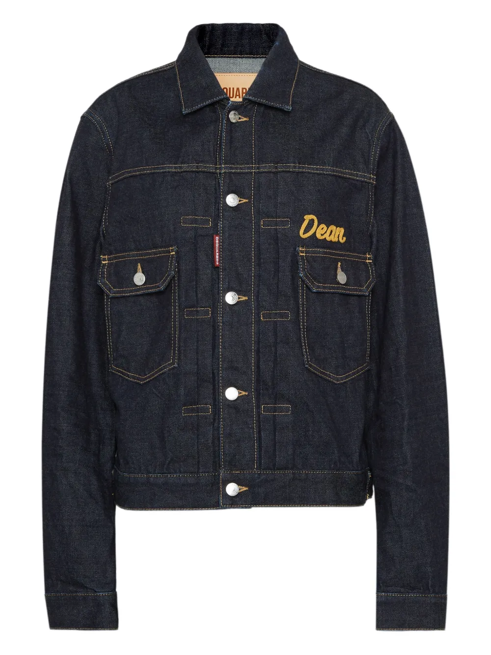 

Джинсовая куртка с вышивкой DSQUARED2, синий