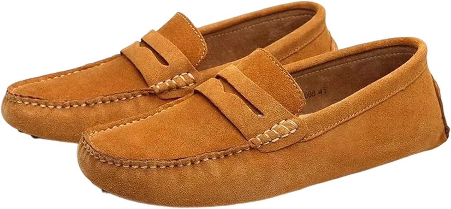Лоферы мужские повседневные Adhdyuud Penny Loafers, светло-коричневый