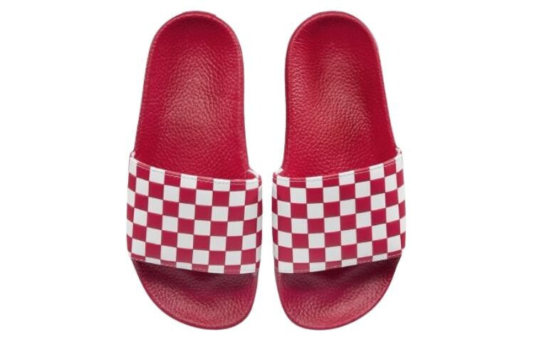 Шлепанцы Vans Женские, White/Red — фото 4