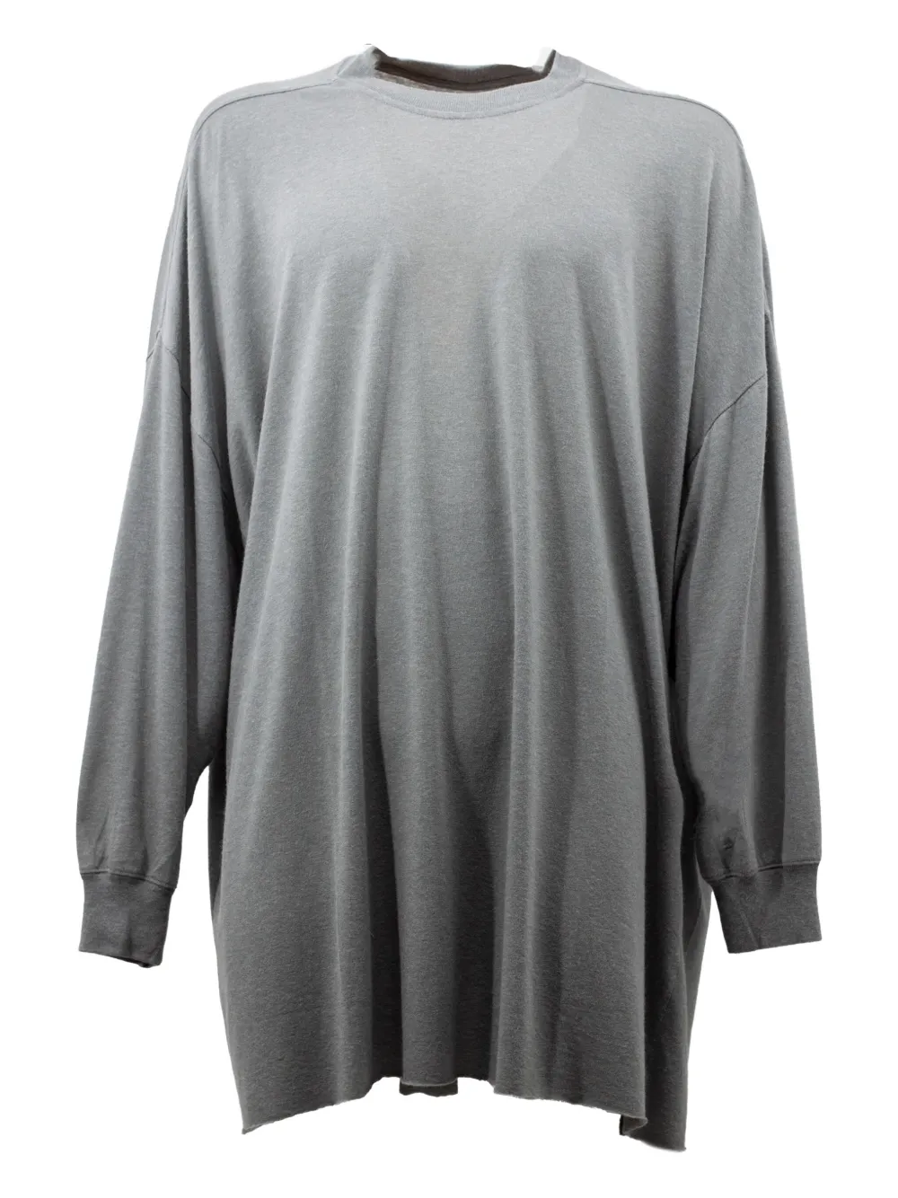 

Толстовка Long-sleeve raw-edge sweartshirt Rick Owens, серый